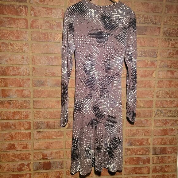 Cabi | Dappled Dots Faux Wrap Long Sleeve Dress medium NWT - Picture 3 of 4